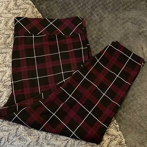 Purple/black/white pixie pants